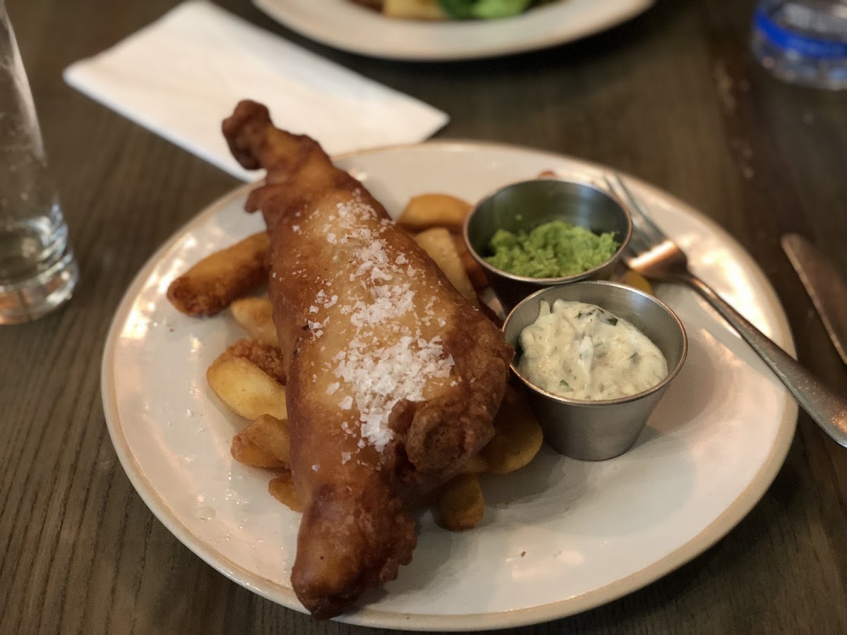 Gluten-Free Fish & Chips at The Old Shades