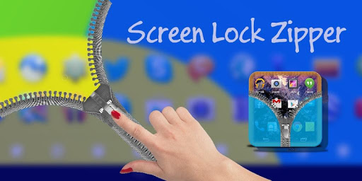 Screen lock zipper