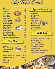 City Food Court menu 1