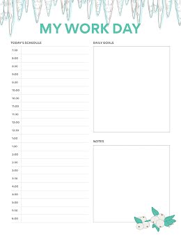 My Work Day - Daily Schedule item