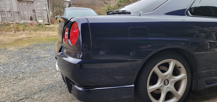 スカイラインクーペのER34 2ドア・リアスポイラー有り派？無し派？・エンジンルーム・マフラーサウンド動画に関するカスタム事例の投稿画像3枚目