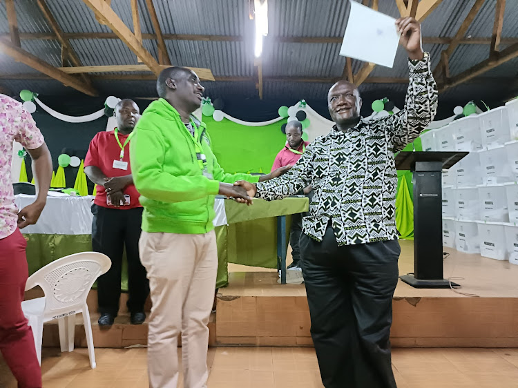 Vihiga constituency IEBC returning officer officially declares incumbent MP Ernest Kagesi winner of the August 9, 2022 general election.