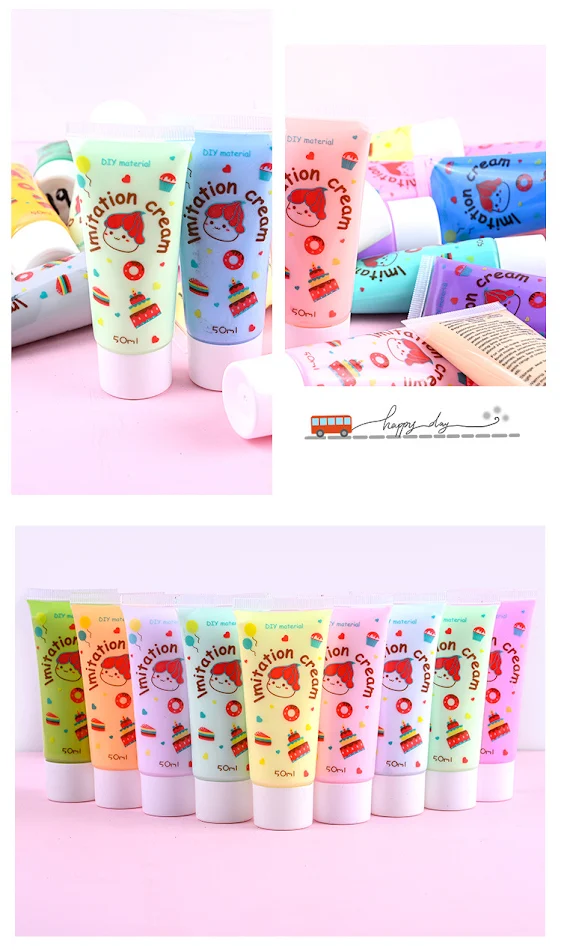 Coque de Téléphone Argile Crème 50g Matériel DIY Artisanat Colle Crème Simulation Antigel Personnalisez Votre Smartphone Facilement