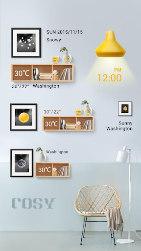 Cosy GO Weather Widget Theme