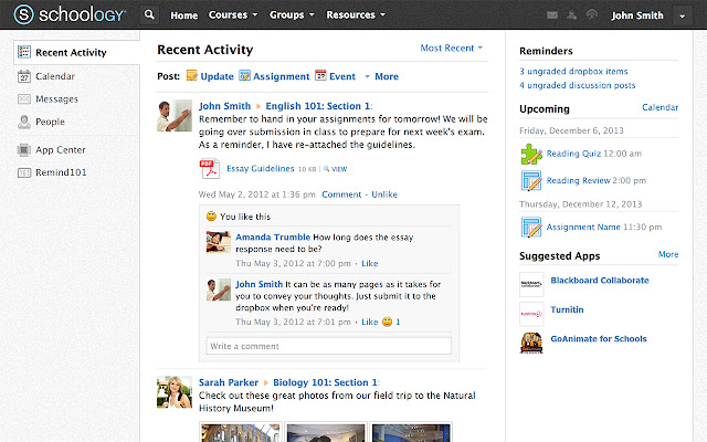 Schoology chrome extension