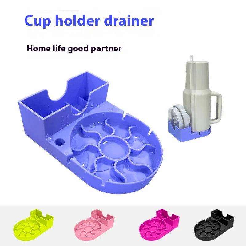 Escorredor e secador de xícaras de silicone. Organize e seque suas xícaras e garrafas de forma eficiente. Design dobrável, fácil limpeza e ideal para cozinhas.