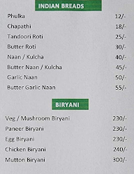 Manasi Roof Top Restaurant menu 2