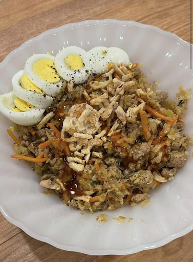 Egg Roll mixture in a bowl