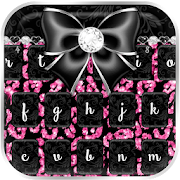 Pink Glitter Leopard Keyboard  Icon