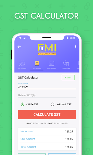 Screenshot EMI Calculator : Financial Cal