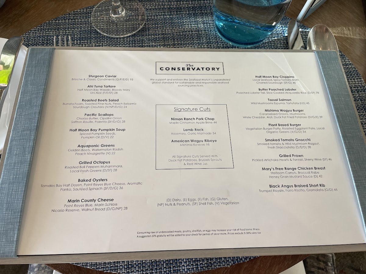 Dinner Menu