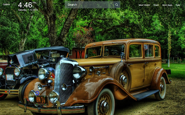 Vintage Cars Wallpapers Theme New Tab