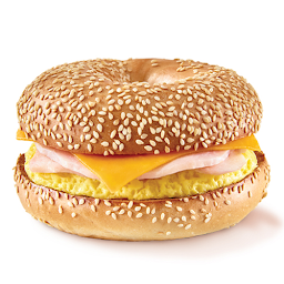 Egg, Ham & Cheese Bagel Sandwich