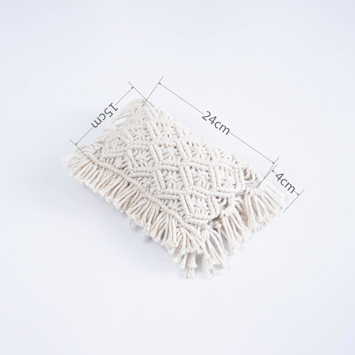 Title 7, Hand-woven Tassel Pillow, perfect for sofas and...