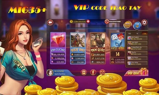 Giao diện game bài Mig35 đẹp mắt