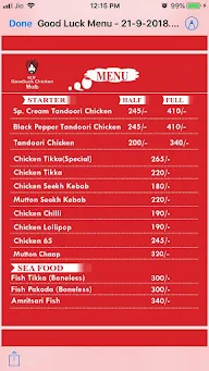 Goodluck Chicken Hub menu 2