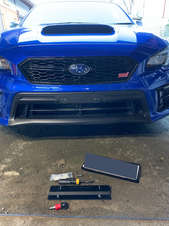 WRX STIのナンバーステー・入庫拒否されました😭・VAB F型・今年もあとわずかに関するカスタム事例の投稿画像1枚目