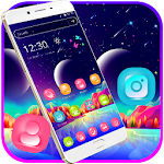 Cover Image of डाउनलोड Dream Neon Moon Night Theme 1.1.3 APK