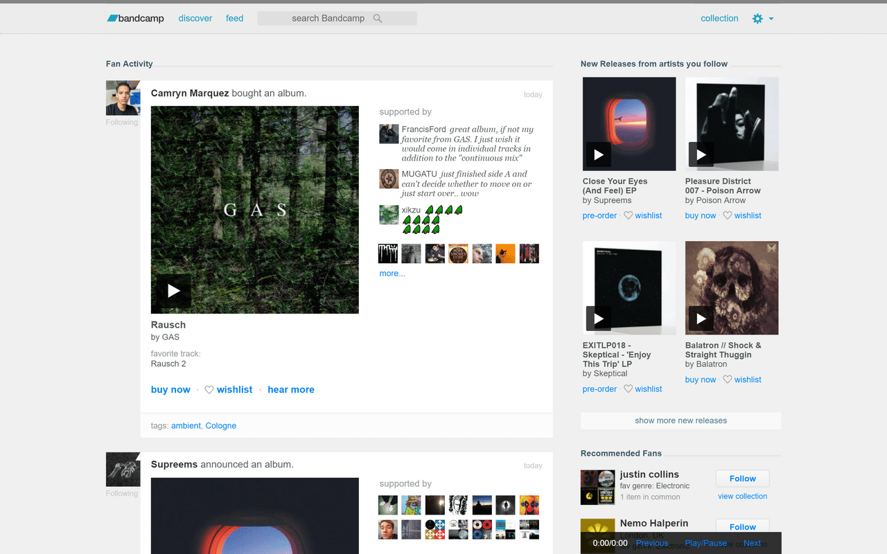 Bandcamp Feed Playlist Preview image 0