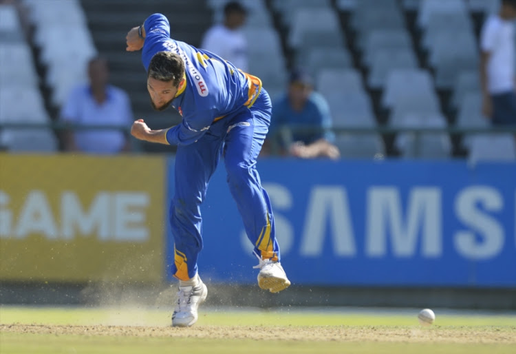 Wayne Parnell of the WSB Cape Cobras during the Momentum One-Day Cup match between WSB Cape Cobras and Multiply Titans at PPC Newlands on January 12, 2018 in Cape Town, South Africa.