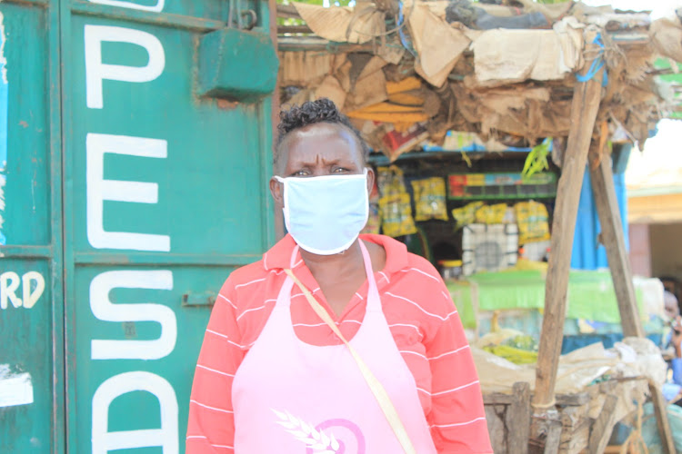 Jedida Mwangani, a traders at the Mwingi bus park