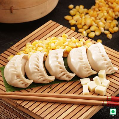 Corn Cheese Steam Momo