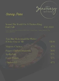 The Sanctuary Bar & Kitchen menu 3