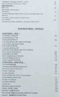 Bongnese menu 1