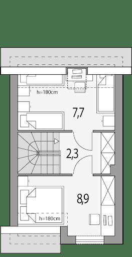 Morski 1 - Rzut poddasza