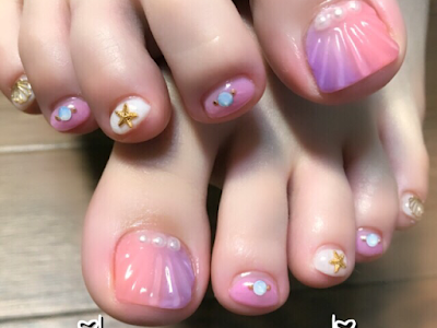 √70以上 可愛い フット ネイル 夏 185122