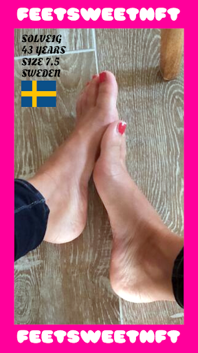 FEET FETISH GIRL WOMEN SWEET #95 SOLVEIG SWEDEN