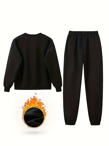 Title 2, Fleece Letter-printing Printed Hoodie Sweatpant...