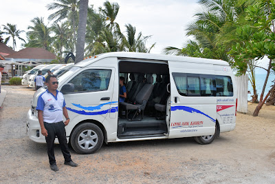 Get picked up by van from your hotel on Koh Phangan