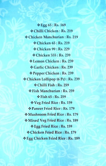 Desi Foodizzz menu 