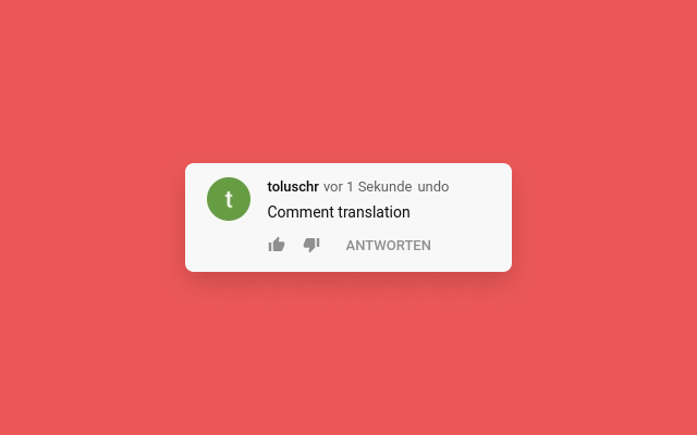 YouTube™ Comment Translate Preview image 4