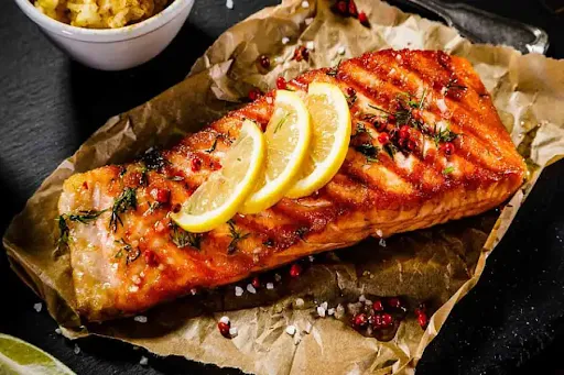 Grilled Salmon Steak