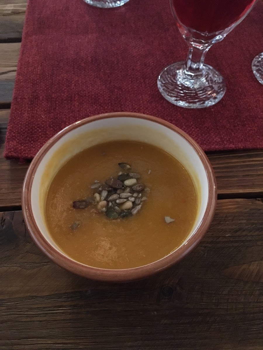 Delicious pumpkin soup