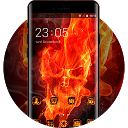 アプリのダウンロード Fire Flaming Skull Theme for New Coolpad  をインストールする 最新 APK ダウンローダ