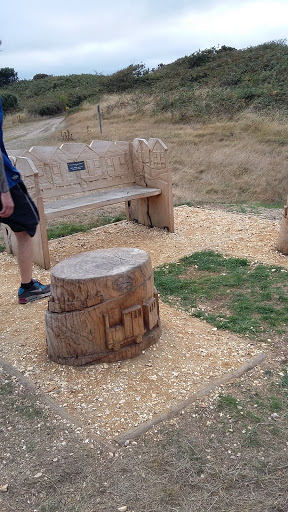 Hand Carved Bench 