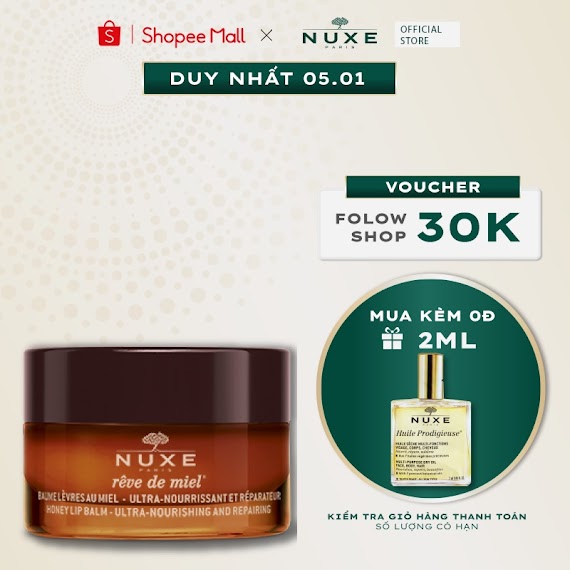 Sáp Dưỡng Môi Nuxe Rêve De Miel 15G