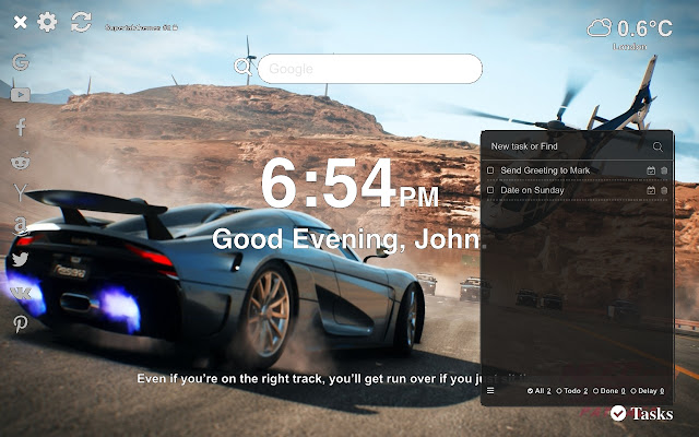 Need for Speed Payback Wallpapers Tab