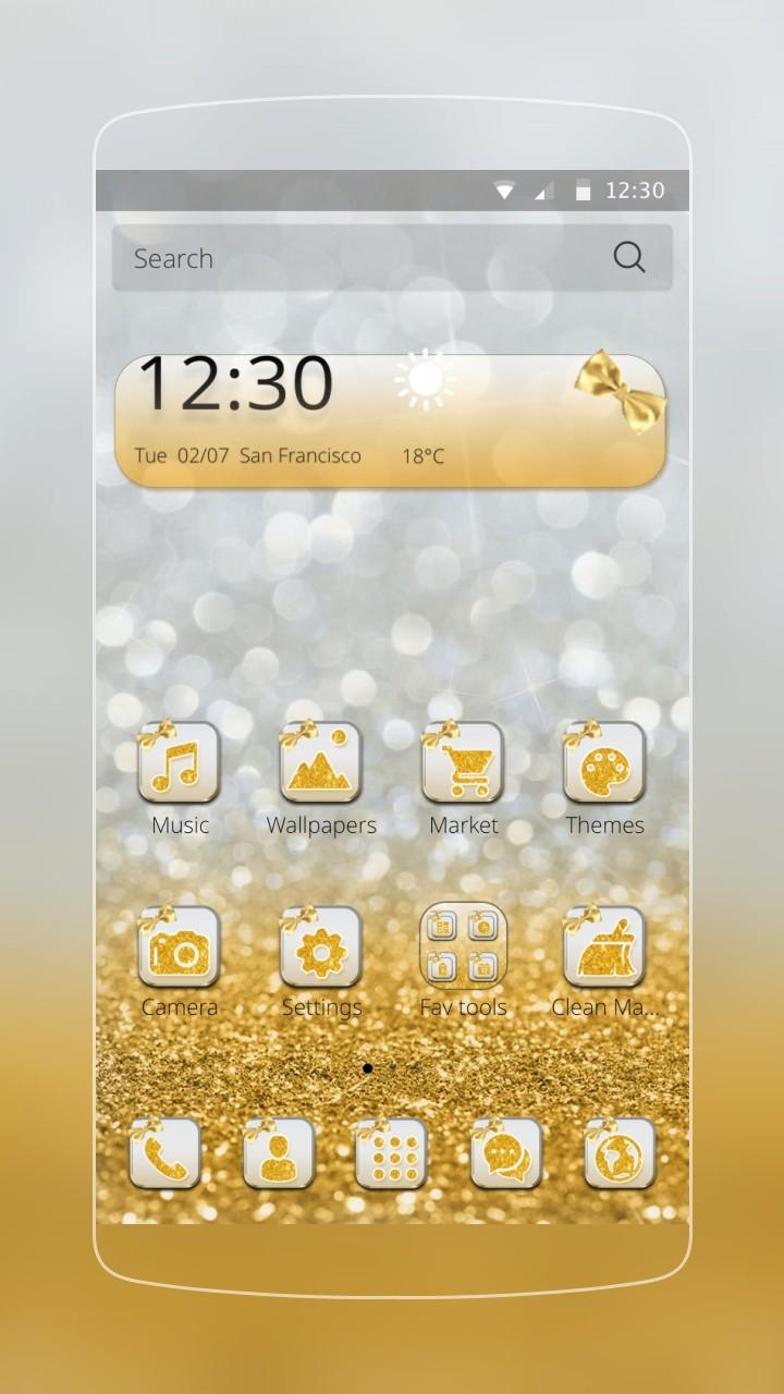 Android application Theme Gold Diamond screenshort