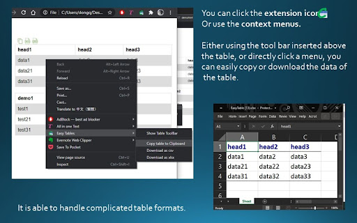 Easy Tables