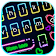 Neon Love Heart Keyboard Theme icon