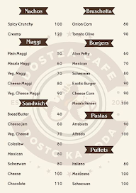 Dostea Cafe menu 1