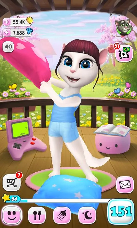   Minha Talking Angela: captura de tela 