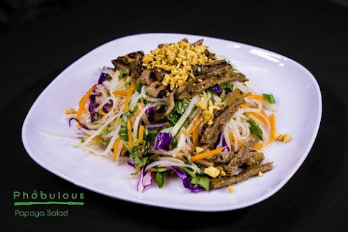 Green Papaya Salad with Beef Jerky - Appetizers & Salads