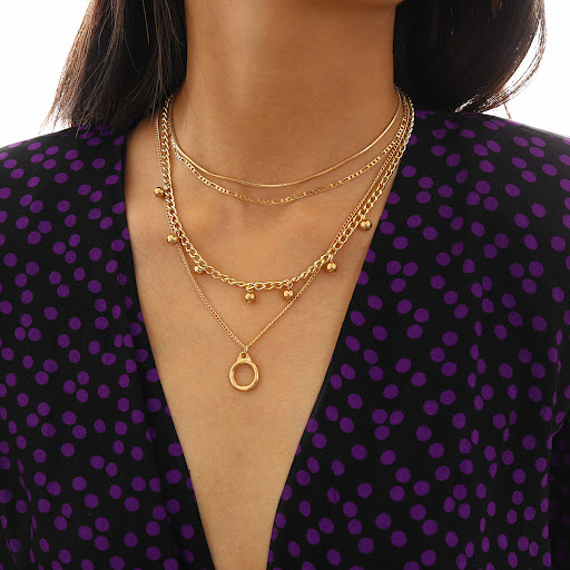 Title 3, Bohème Multi couche perle collier ras du cou pe...