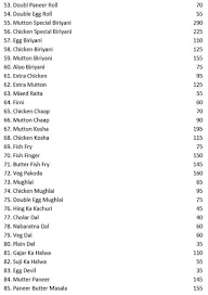 Swagatam Restaurant menu 3