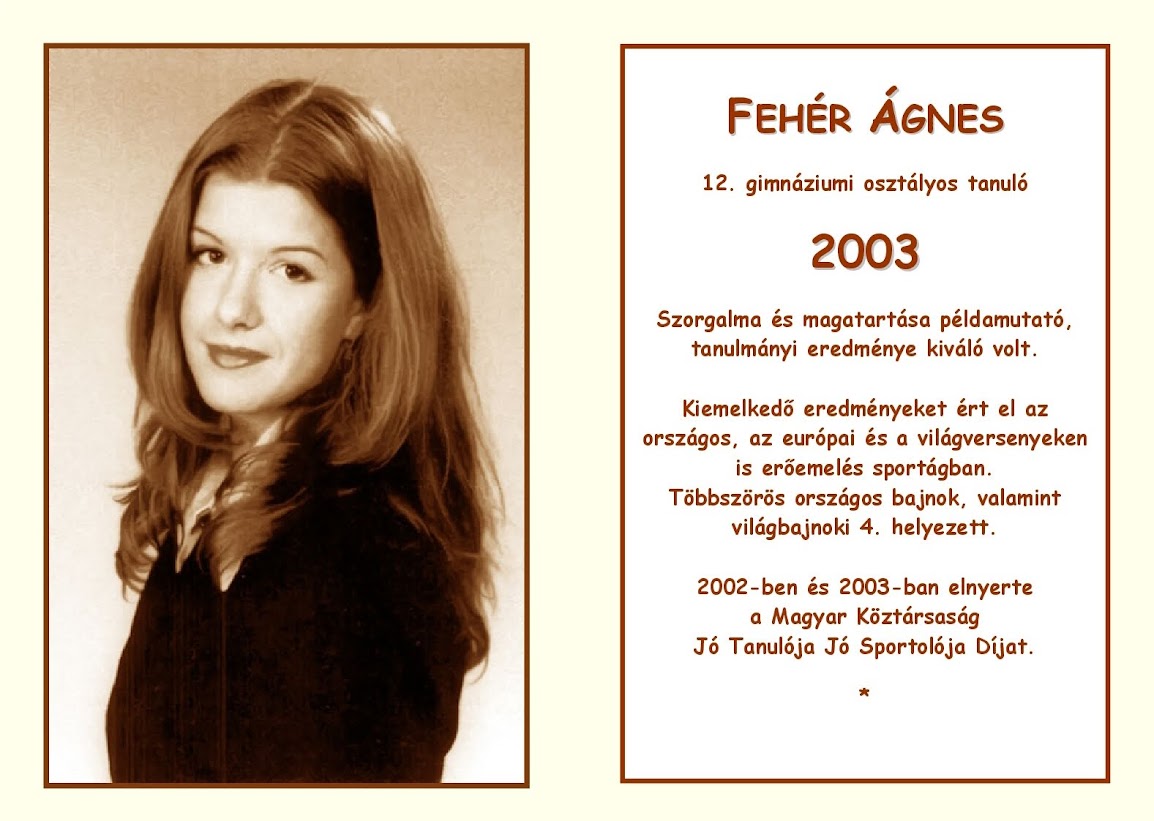 Fehér Ágnes - 2003